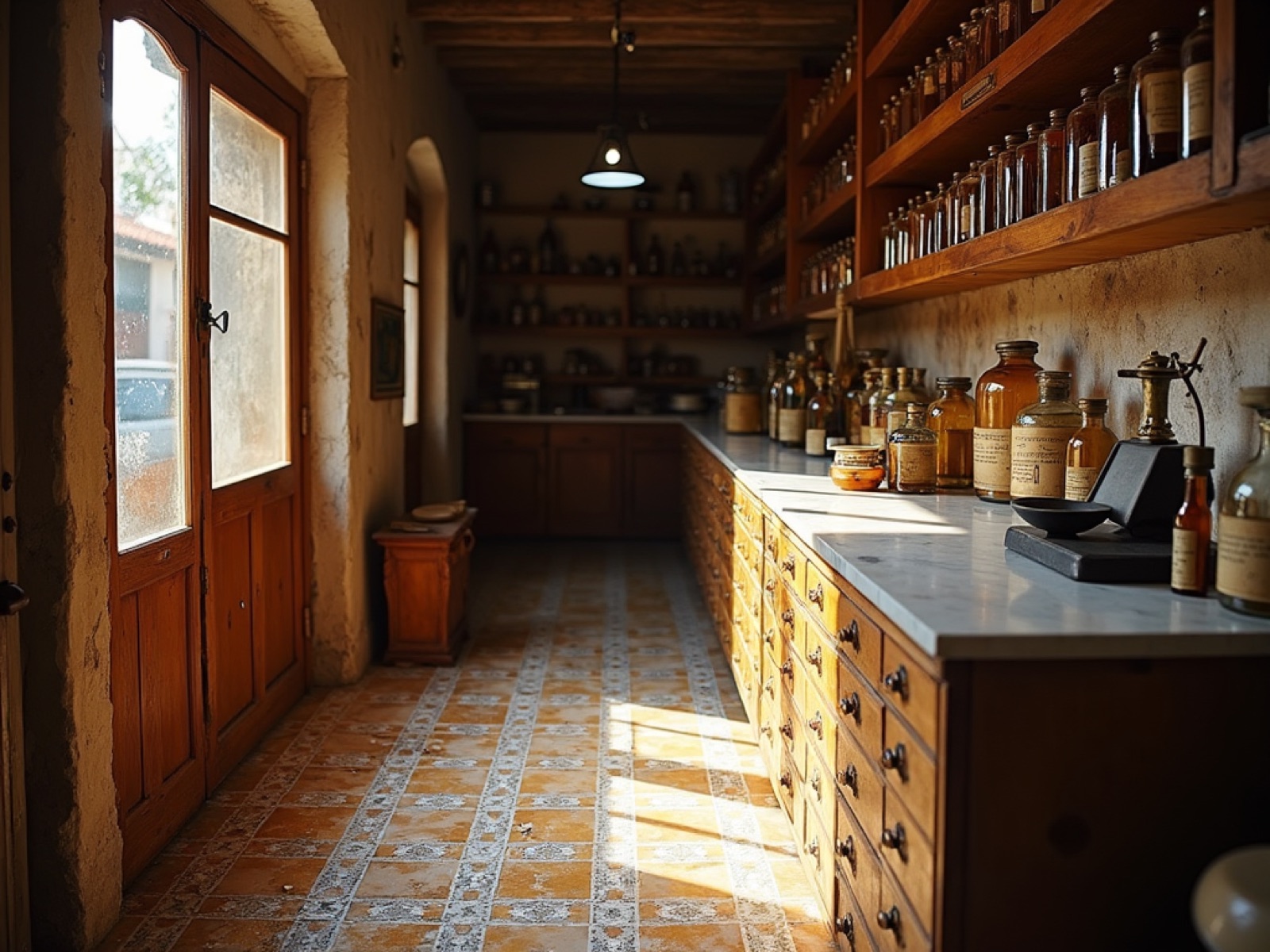 Interior de la botica de Solé